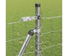 Tvora su stulpais Sidabro 0,8 x 10 m Plienas