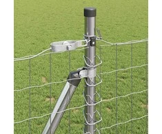 Tvora su stulpais Sidabro 0,8 x 10 m Plienas