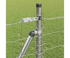 Tvora su stulpais Sidabro 0,8 x 25 m Plienas