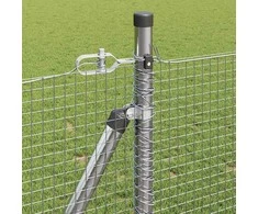 Suvirinta vielos tvora su betono baze 25 x 0,8 m Sidabrinė
