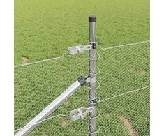 Hexagonal Fence with Post 25 x 0,8 m Galvanizuotas plienas