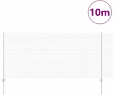 Suvirintas vielos tvora su stulpeliais 10 x 1 m Sidabrinė