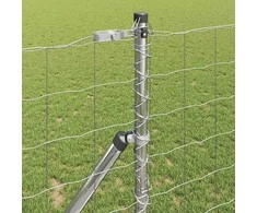 Tvora su stulpais Sidabro 1,2 x 10 m Plienas ir PVC