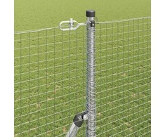 Suvirintas vielos tvora žemės tvirtinimas 10 x 1,5 m Sidabrinė