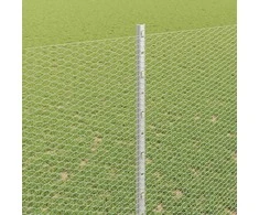 Hexagonal Fence with Post 25 x 1,5 m Galvanizuotas plienas