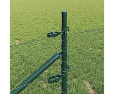 Hexagonal Fence with Post 25 x 0,4 m PVC dengtas plienas Žalia