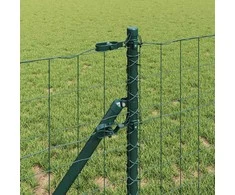 Tvora su stulpais Žalia 0,6 x 25 m Plienas ir PVC
