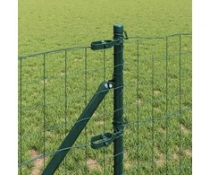Tvora su stulpais Žalia 0,6 x 25 m Plienas ir PVC