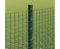 Suvirintas vielos tvora su stulpeliais 10 x 1,2 m Žalia