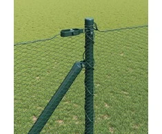 Hexagonal Fence with Post 10 x 1,2 m PVC dengtas plienas Žalia