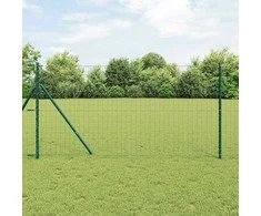 Tvora su stulpais Žalia 1,4 x 10 m Plienas ir PVC