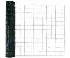 Euro tvora su smeigėmis 10 x 1,4 m PVC dengtas plienas Žalia