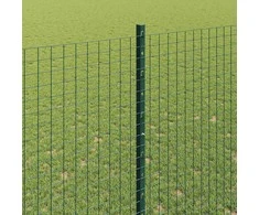 Suvirintas vielos tvora su stulpeliais 25 x 1,5 m Žalia
