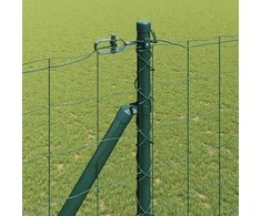 Tvora su stulpais Žalia 1,6 x 10 m Plienas ir PVC