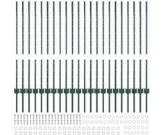 Tvorelės stulpas 22 pcs Žalia 140 cm Plienas