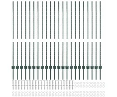 Tvorelės stulpas 22 pcs Žalia 180 cm Plienas