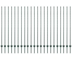 Tvorelės stulpas 22 pcs Žalia 200 cm Plienas