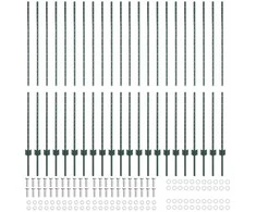 Tvorelės stulpas 22 pcs Žalia 200 cm Plienas