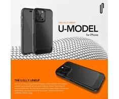 Ugly Rubber UMODEL Apple iPhone 15 Plus 6,7" dėklas telefonui skaidrus
