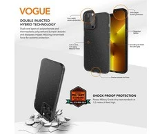 Ugly Rubber Vogue dėklas, skirtas iPhone 15 Plus 6,7" rožinio aukso spalvos