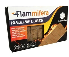 Ugnies įdegtukai kubeliais FLAMMIFERA, 128 vnt.