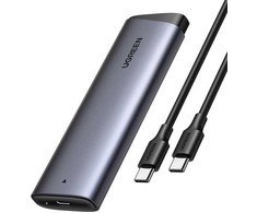 Ugreen CM767 M.2 NVMe PCIe SSD Disk Dėklas - sidabro spalvos