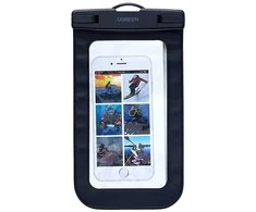 Ugreen LP716 Atsparus vandeniui Cell Phone Dėklas su IPX8 - juodos spalvos