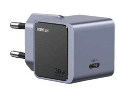 Ugreen Nexode Air 30W sieninis įkroviklis, USB-C pilkos spalvos