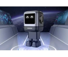 Įkroviklis Ugreen Nexode RG (Robot GaN), 65 W, Juodos spalvos