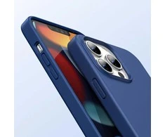 Ugreen Mėlynos spalvos apsauginis silikoninis dėklas telefonui iPhone 13 Pro Max