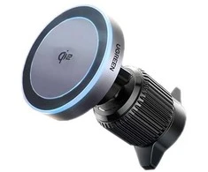 Ugreen W708 Wireless Charger Holder su MagSafe, Qi2, skirtas Air Vent - juodos spalvos