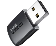 Ugreen Wi-Fi USB-A adapteris 2.4GHz 287Mbit/s + 5GHz 600Mbit/s, juodas