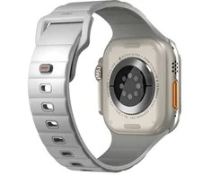 UNIQ apyrankė Stride Apple Watch Series1/2/3/4/5/6/7/8/9/SE/SE2/Ultra/Ultra 2 42/44/45/49mm FKM Rubber Strap pilkos spalvos