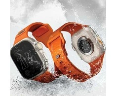 UNIQ apyrankė Stride Apple Watch Series1/2/3/4/5/6/7/8/9/SE/SE2/Ultra/Ultra 2 42/44/45/49mm FKM Rubber Strap mėlynos spalvos