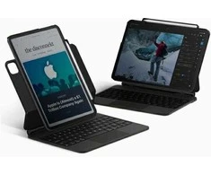UNIQ Axel Apple iPad Pro 11" M4 dėklas planšetiniam kompiuteriui juodos spalvos