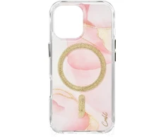 UNIQ Coehl Aeris iPhone 17 dėklas su magnetiniu įkrovimu, rožinės spalvos