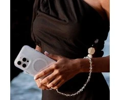 UNIQ Coehl Candy Gem Handstrap universali virvelė skirta telefonui ant rankos sidabro spalvos