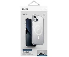 UNIQ Combat dėklas Apple iPhone 14 Plus / 15 Plus 6,7" Magclick įkrovimas atlasinis skaidrus