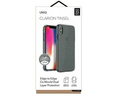 UNIQ dėklas Clarion Tinsel Apple iPhone Xs Max juodos spalvos