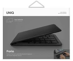 UNIQ Forio Foldable Bluetooth Klaviatūra midnight juodos spalvos