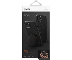 UNIQ Novo Dėklas Apple iPhone 14 Plus / 15 Plus 6,7″ midnight juodos spalvos