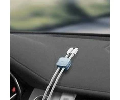 UNIQ Pod self-adhesive cable organizer 8vnt charcoal dark pilkos spalvos