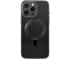 Uniq Swivix 360 besisukantis stovo dėklas, skirtas iPhone 16 Pro – Juodas