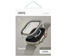 Dėklas UNIQ Voute skirtas Apple Watch Ultra 49mm apsauginis stiklas sidabro spalvos