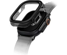 Dėklas UNIQ Voute skirtas Apple Watch Ultra 49mm apsauginis stiklas juodos spalvos