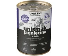 UNISZKI UNIsmak ėriena with pumpkin – drėgnas ėdalas šunims – 400g