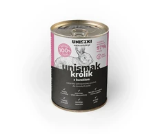 UNISZKI UNIsmak triušiena with beetroot – drėgnas ėdalas šunims – 400g