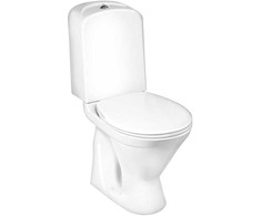 Gustavsberg pods ar vāku Nordic 3, 355x660 mm, horizontāls izvads, 3/6 l, balts