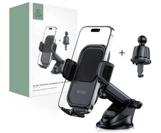 Universalus automobilinis telefono laikiklis for Dashboard / Air Vent Tech-Protect V6 juodos spalvos