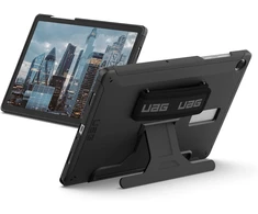 Urban Armor Gear UAG Scout nugarėlės dėklas su dirželiu rankai, skirtas Samsung Galaxy Tab A9 Plus – Juodas